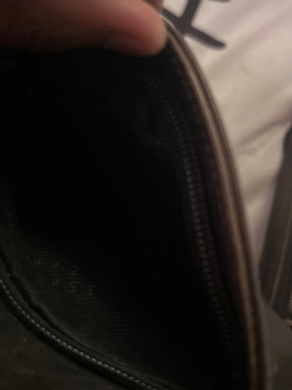 Liz Claiborne Dark Brown Leather Backpack with Brass Plate